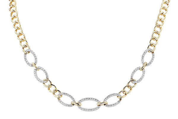 B291-84403: NECKLACE 1.12 TW (17")(INCLUDES BAR LINKS)