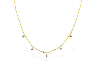 G291-89866: NECKLACE .19 TW (18")