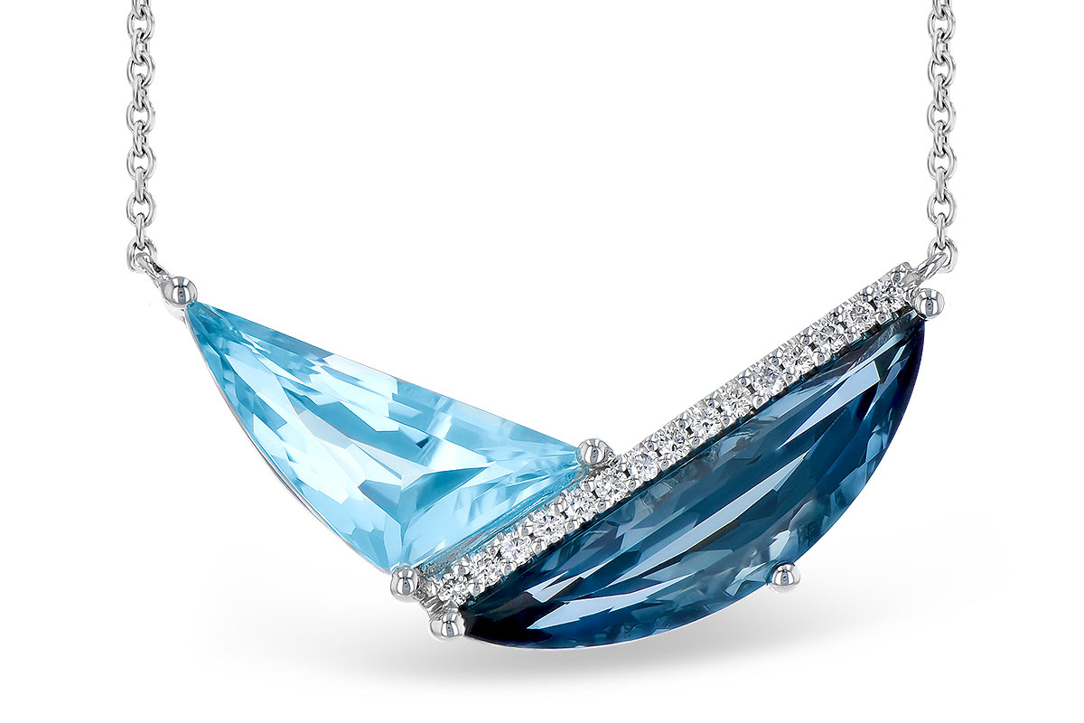 A290-94421: NECK 4.66 BLUE TOPAZ 4.75 TGW (18")