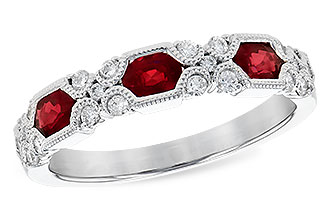 C290-95285: LDS WED RG .74 RUBY 1.00 TGW (4x3MM RUBY)