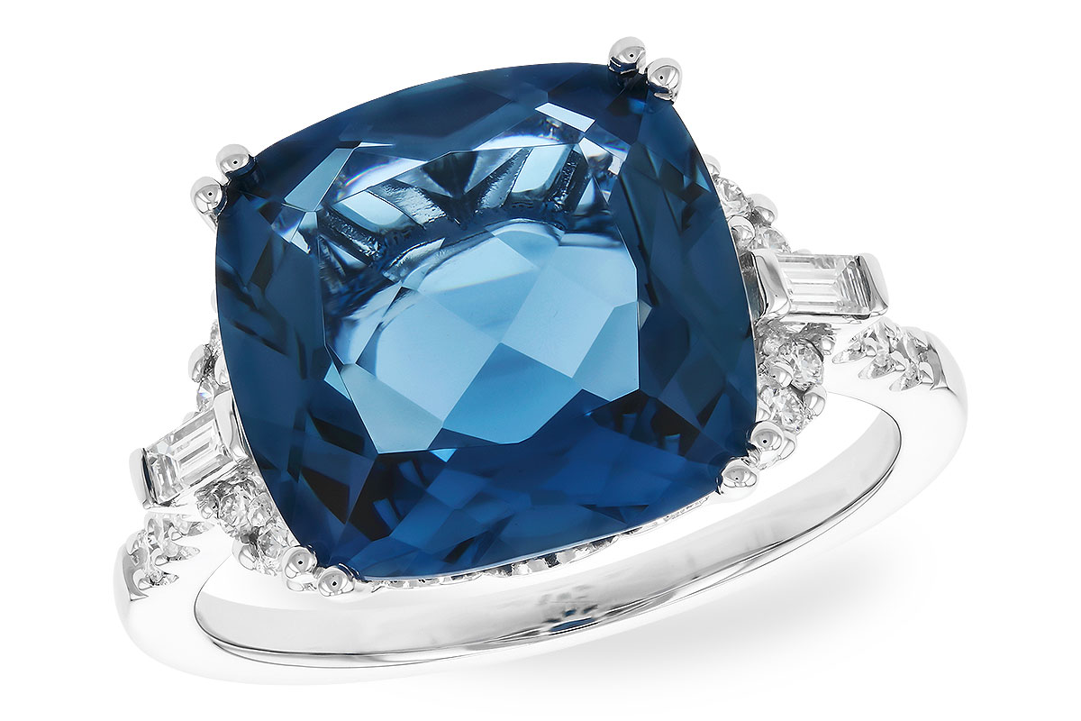 D291-86257: LDS RG 9.00 LONDON BLUE TOPAZ 9.25 TGW (12MM LBT)