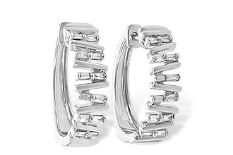 E208-23530: EARR .30 TW BAGUETTE DIAS