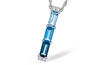 E290-94412: NECK 1.26 BLUE TOPAZ 1.30 TGW