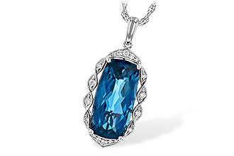 F208-19821: NECK 6.70 LONDON BLUE TOPAZ 6.81 TGW