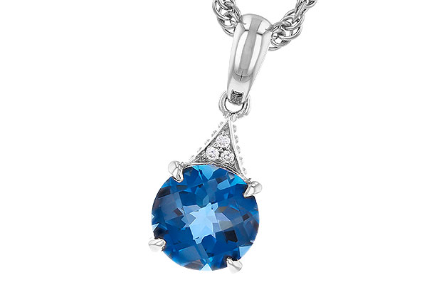 G291-87121: NECK 1.60 LONDON BLUE TOPAZ 1.61 TGW (7MM RD)