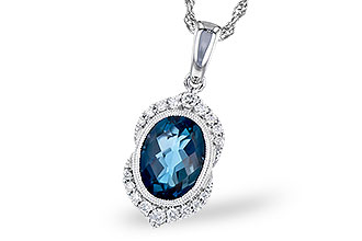 K290-99884: NECK 1.96 LONDON BLUE TOPAZ 2.10 TGW