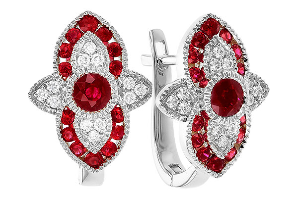 K291-82575: EARR .78 TW RUBY .90 TGW