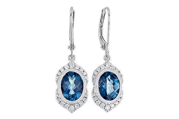 L290-99884: EARR 2.45 LONDON BLUE TOPAZ 2.64 TGW