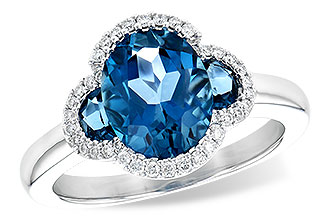 M208-24420: LDS RG 3.04 TW LONDON BLUE TOPAZ 3.20 TGW