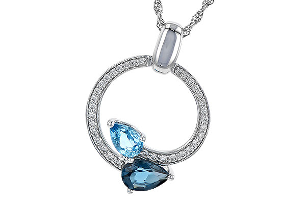 M208-25311: NECK 1.22 BLUE TOPAZ 1.40 TGW